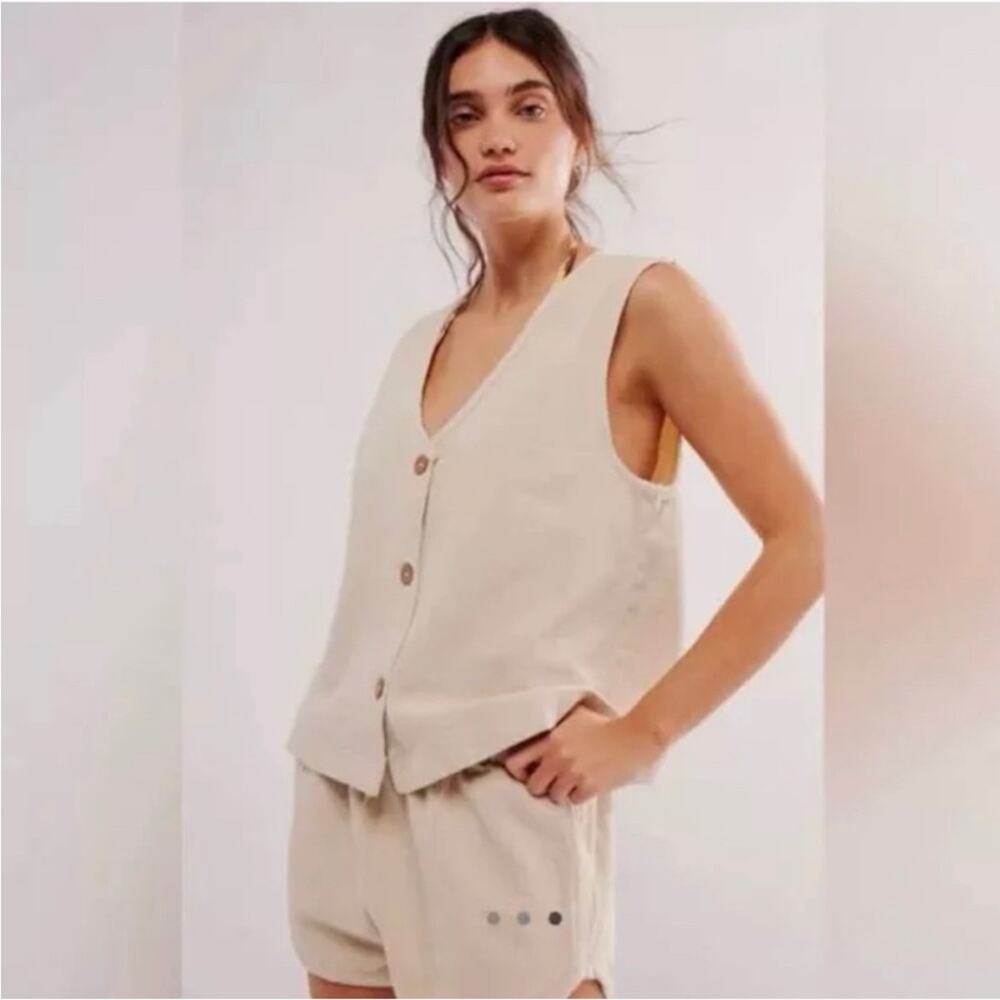 NEW Free People So Fresh Vest Set Size Small